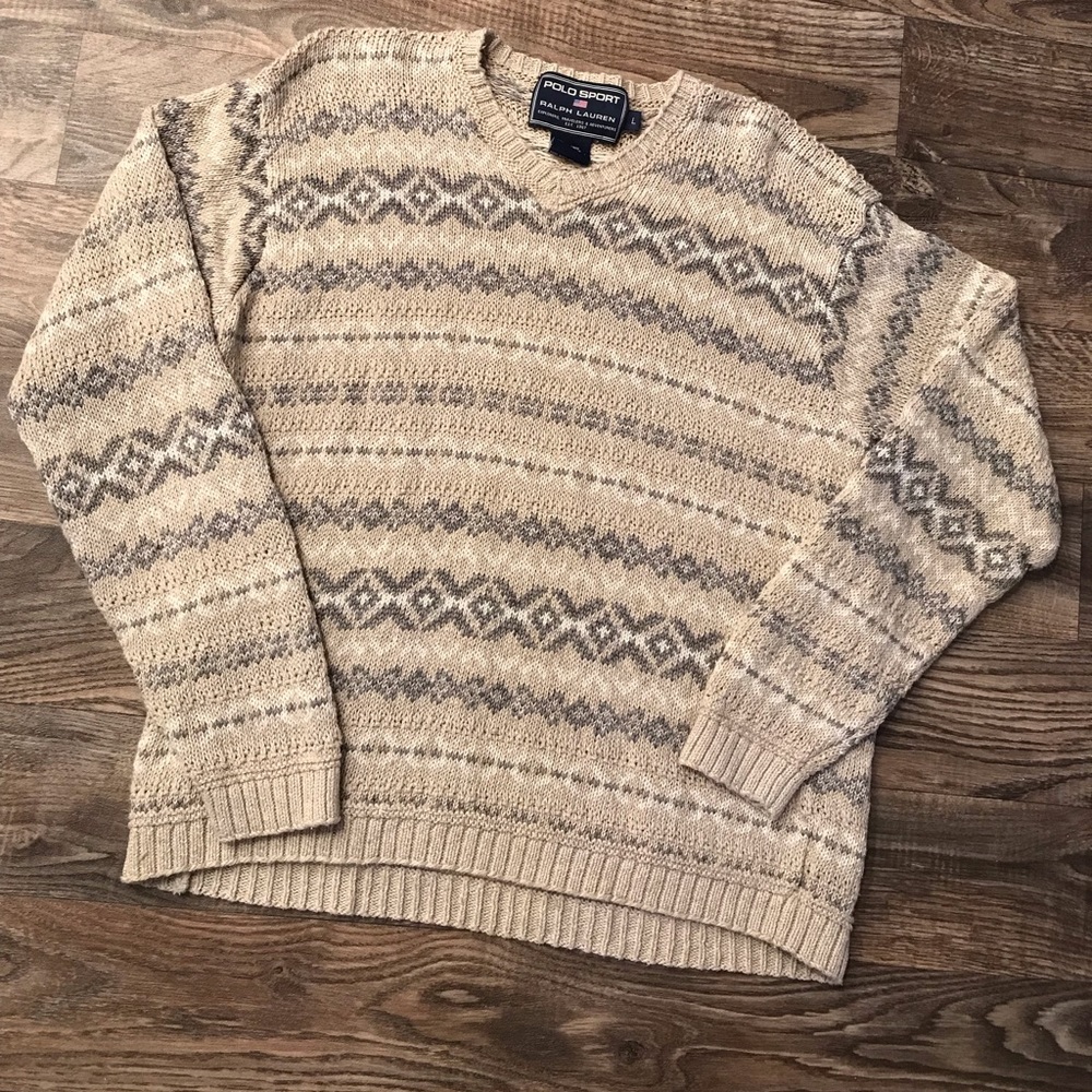 Vintage 90s Polo Sport Ralph Lauren Country Knit